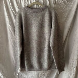 Acne Studios Dramatic Mohair sweater - grey green purple melange - Small - NWOT